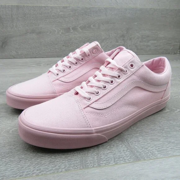 Vans Old Skool Pastel Mono Pink Mens Size 8 / Womens Size 9.5 NEW - Picture 4 of 13